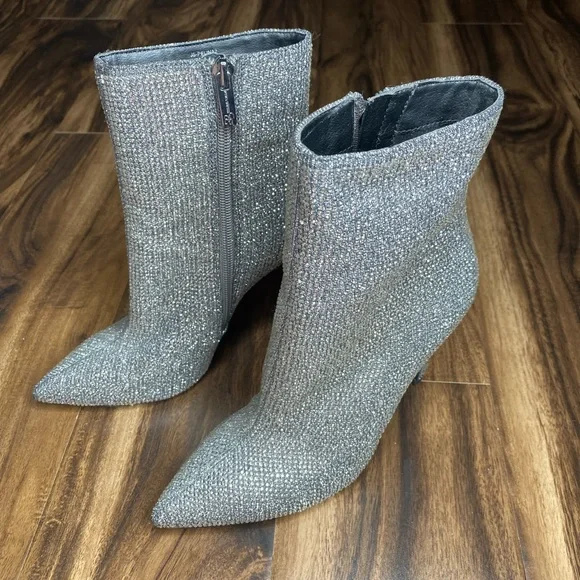 Jessica simpson silver boots cheap